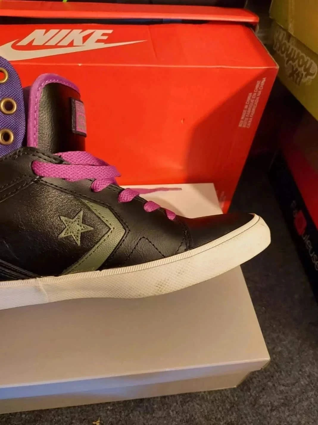 Converse couro tamanho 39 alta – photo 5